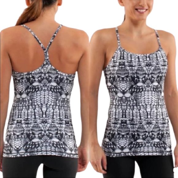 lululemon athletica Tops - Lululemon Power Y in Glacier Lace Tank top